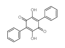 2,5-Dihydroxy-3,6-diphenyl-p-benzoquinone结构式