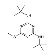 N2,N4-di-tert-butyl-6-(methylthio)-1,3,5-triazine-2,4-diamine Structure