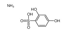 2,4-dihydroxy-benzenesulfonic aci monoammonium salt Structure