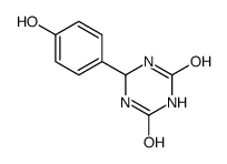 6-(4-hydroxyphenyl)-1,3,5-triazinane-2,4-dione结构式