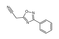 (3-苯基-1,2,4-噁二唑-5-基)乙腈结构式