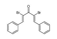 (1Z,4Z)-2,4-Dibromo-1,5-diphenyl-1,4-pentadien-3-one结构式