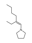 1-(2-ethyl-hex-1-enyl)-pyrrolidine结构式