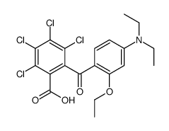 2,3,4,5-tetrachloro-6-[4-(diethylamino)-2-ethoxybenzoyl]benzoic acid结构式