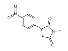 1-methyl-3-(4-nitrophenyl)pyrrolidine-2,5-dione结构式