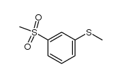 1-methanesulfonyl-3-methylsulfanyl-benzene结构式