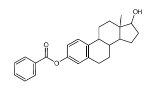 estra-1,3,5(10)-triene-3,17alpha-diol 3-benzoate结构式