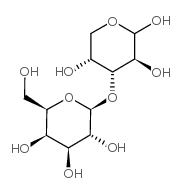3-O-(bD-半乳糖吡喃糖基)-D-阿拉伯糖结构式