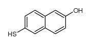 (6-Oxy-naphthyl-(2))-mercaptan结构式