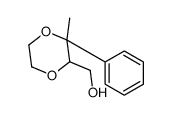 (3-methyl-3-phenyl-1,4-dioxan-2-yl)methanol Structure