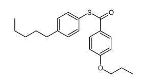 S-(4-pentylphenyl) 4-propoxybenzenecarbothioate结构式