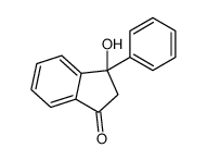 3-hydroxy-3-phenyl-2H-inden-1-one结构式