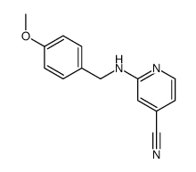 2-(4-甲氧基苄基氨基)吡啶-4-甲腈结构式