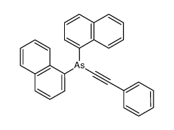 di-[1]naphthyl-phenylethynyl-arsine Structure