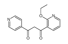 1-(2-ethoxypyridin-3-yl)-3-pyridin-4-ylpropane-1,3-dione结构式