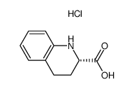 S-1,2,3,4-四氢喹啉-2-羧酸盐酸盐结构式