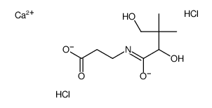 calcium panthothenate/calcium chloride double salt structure