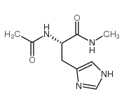 (S)-2-Acetamido-3-(1H-imidazol-4-yl)-N-methylpropanamide Structure