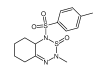 3-methyl-1-(toluene-4-sulfonyl)-3,5,6,7,8,8a-hexahydro-1H-benzo[1,2,3,6]thiatriazine 2-oxide结构式