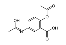 5-acetamido-2-acetyloxybenzoic acid结构式