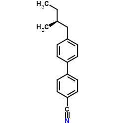 (|S|)-4'-(2-甲基丁基)-4-联苯腈结构式