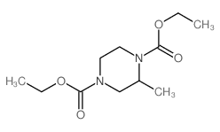 1,4-Piperazinedicarboxylicacid, 2-methyl-, 1,4-diethyl ester structure