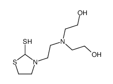 2-[2-hydroxyethyl-[2-(2-sulfanyl-1,3-thiazolidin-3-yl)ethyl]amino]ethanol Structure