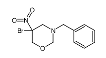 3-benzyl-5-bromo-5-nitro-1,3-oxazinane Structure
