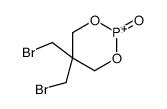 5,5-bis(bromomethyl)-1,3,2-dioxaphosphinan-2-ium 2-oxide结构式