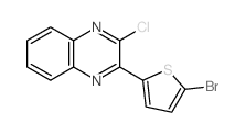 2-(5-溴-2-噻吩基)-3-氯喹喔啉结构式