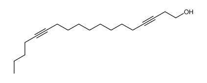 3,13-octadecadiin-1-ol Structure