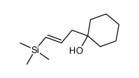 (E)-1-[3-(trimethylsilyl)allyl]-1-cyclohexanol Structure