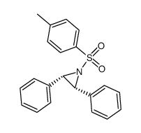 cis-N-(p-toluenesulfonyl)-2,3-biphenylaziridine Structure