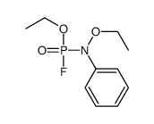 N-Ethoxy-N-phenylphosphoramidofluoridic acid ethyl ester结构式