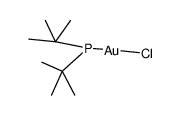 di(t-butyl)phosphine-chloro-gold(I) Structure
