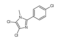 4,5-dichloro-2-(4-chlorophenyl)-1-methyl-1H-imidazole结构式