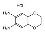 1,2-DIAMINO-4,5-ETHYLENEDIOXYBENZENE, DIHYDROCHLORIDE Structure