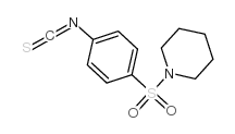1-[(4-异硫氰酸基苯基)磺酰基]-哌啶结构式