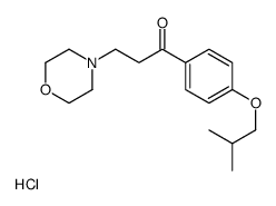1-[4-(2-methylpropoxy)phenyl]-3-morpholin-4-ylpropan-1-one,hydrochloride结构式