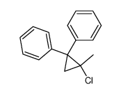 1-chloro-1-methyl-2,2-diphenylcyclopropane Structure