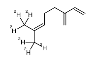 8,8,8-trideuterio-3-methylidene-7-(trideuteriomethyl)octa-1,6-diene Structure