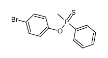 p-bromophenyl ester of methylphenylthionephosphinic acid Structure