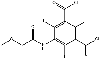 5-甲氧基乙酰胺基-2,4,6-三碘异酞酰氯结构式