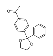 4-acetylbenzophenone ethylene acetal结构式