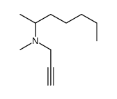N-methyl-N-prop-2-ynylheptan-2-amine Structure