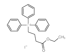 Phosphonium, (3-carboxypropyl)triphenyl-, iodide, ethyl ester Structure