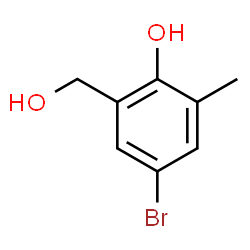 5-Bromo-2-hydroxy-3-methylbenzyl alcohol Structure