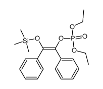 diethyl 1,2-diphenyl-2-[(trimethylsilyl)oxy]vinyl phosphate结构式