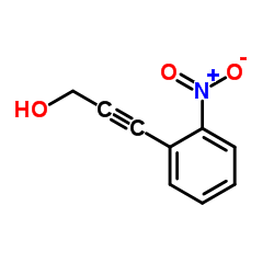 3-(2-硝基苯基)-2-丙炔-1-醇结构式