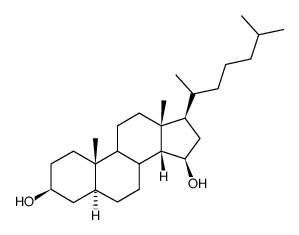 5α-胆固醇3β,15β-二醇结构式